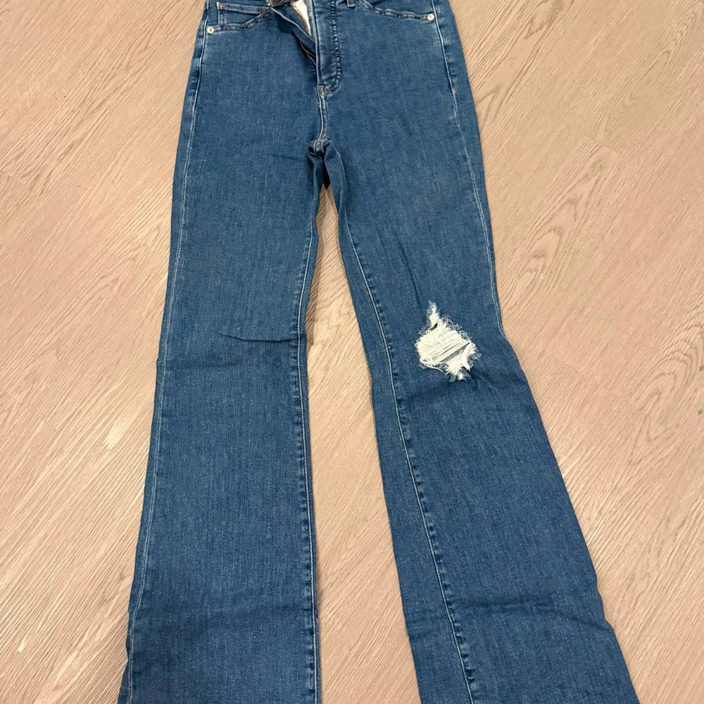 Women's Express Blue Distressed Jeans